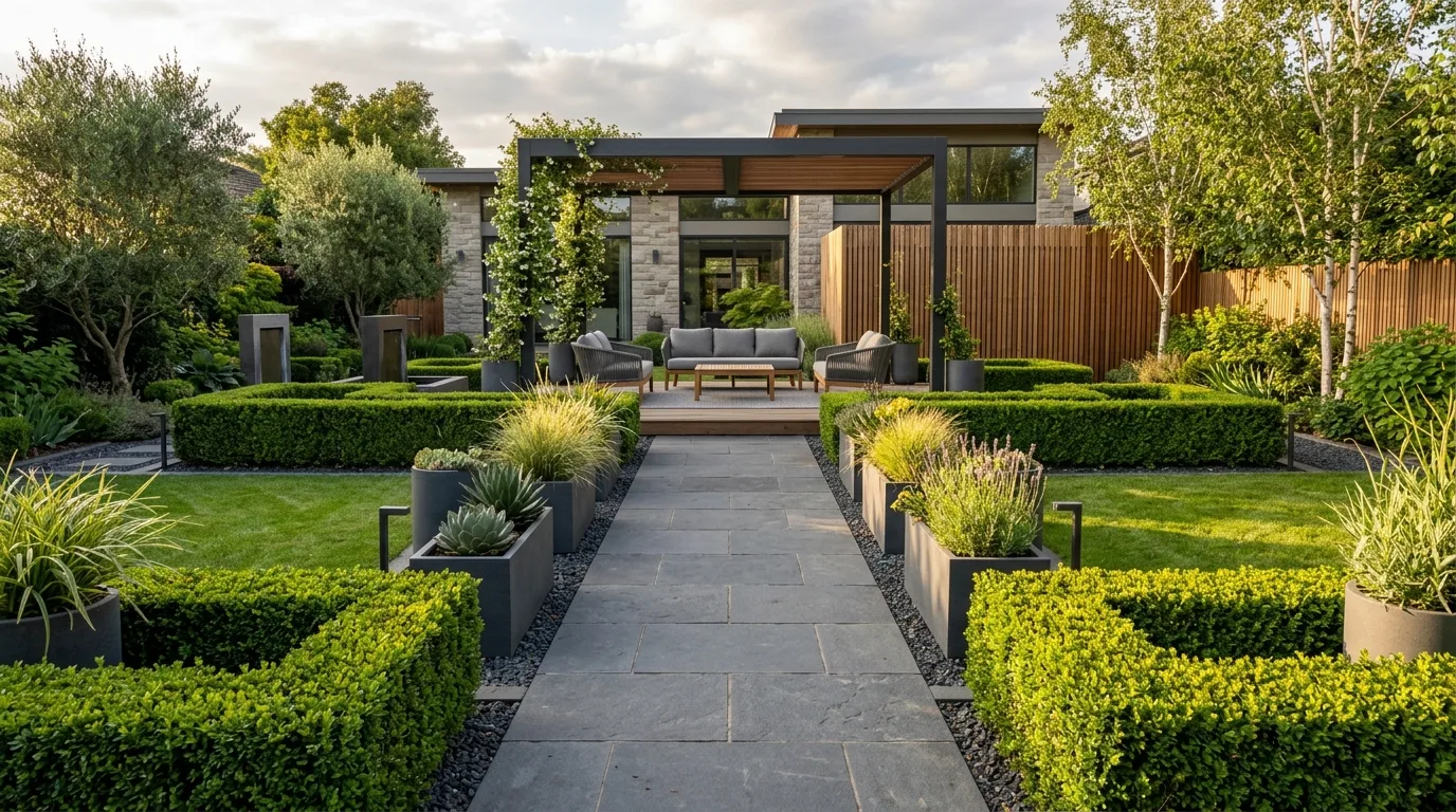 Symmetrical Boxwood Arrangements